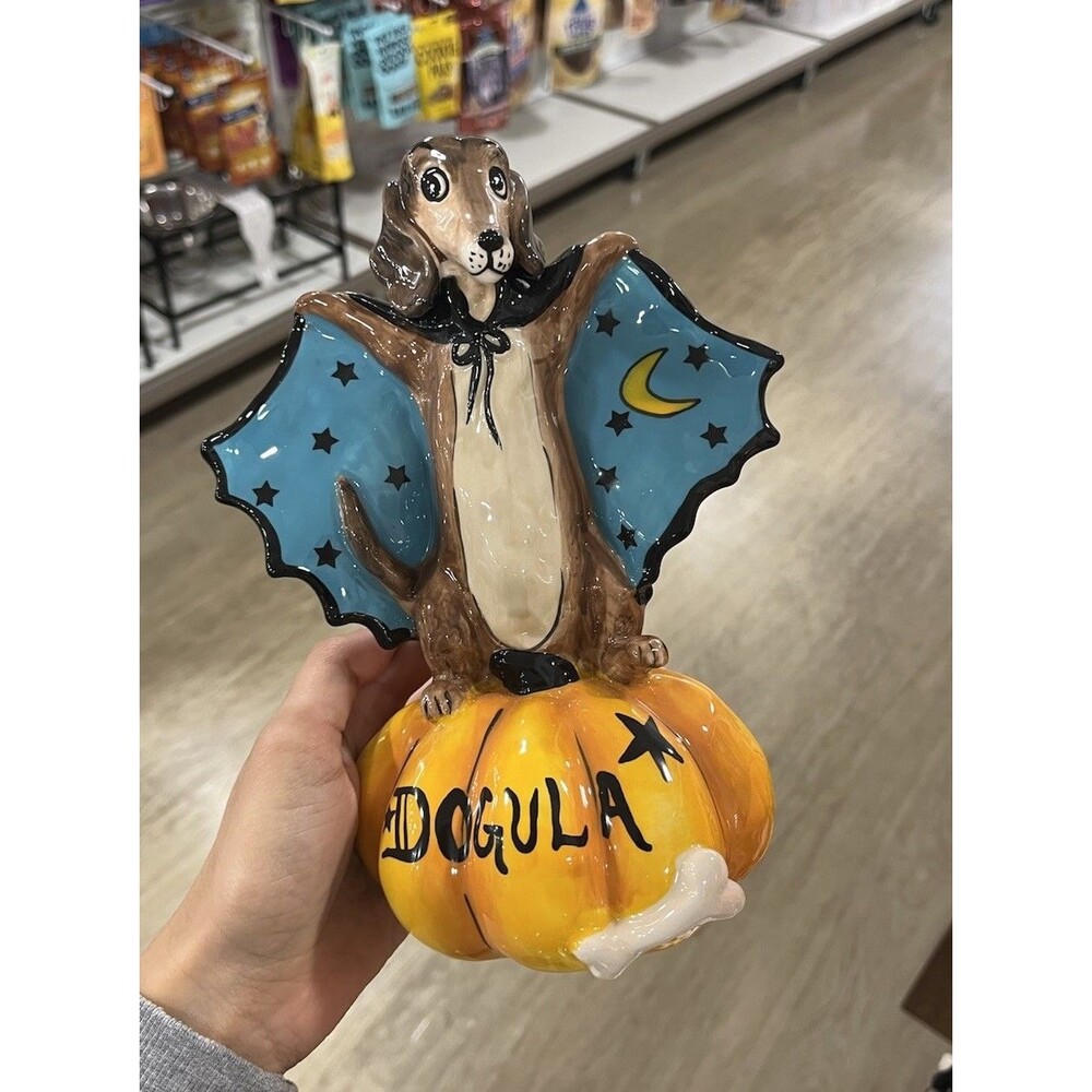 Blue Sky Clayworks Halloween "Dogula"  Vampire Dachshund